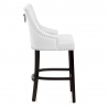 Taburete Cuero Regenerado - Ascot Blanco