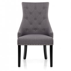 Silla Madera Tela - Ascot Gris Oscuro