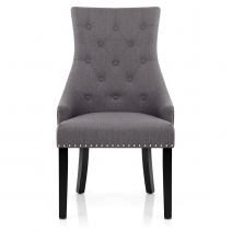 Silla Madera Tela - Ascot Gris Oscuro