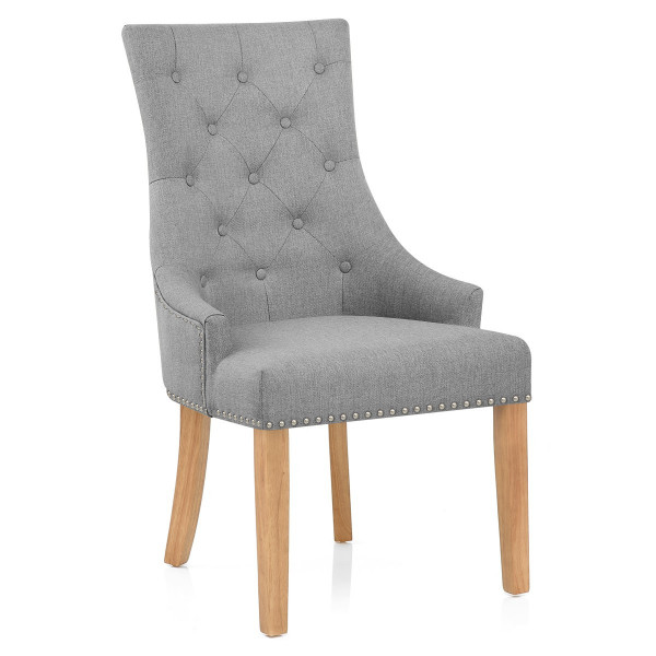 Silla Tela Roble - Ascot Gris Silla Tela Roble - Ascot Gris