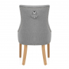 Silla Tela Roble - Ascot Gris