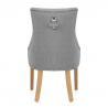 Silla Tela Roble - Ascot Gris