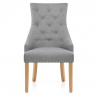 Silla Tela Roble - Ascot Gris