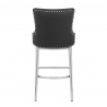 Taburete Polipiel Cromo - Grange