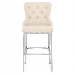 Taburete Polipiel Cromo - Grange