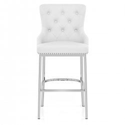 Taburete Polipiel Cromo - Grange