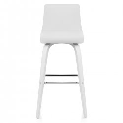 Taburete Polipiel Madera - Carlota Negro