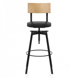 Taburete Roble Polipiel - Urban Industrial