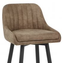 Taburete Ante Satinado - Hamilton Marrón