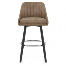 Taburete Ante Satinado - Hamilton Marrón