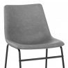 Silla Polipiel Metal - Bucket Gris