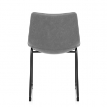 Silla Polipiel Metal - Bucket Gris