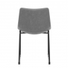 Silla Polipiel Metal - Bucket Gris