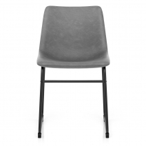 Silla Polipiel Metal - Bucket Gris
