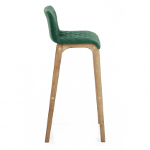 Taburete Terciopelo Roble - Colt Verde