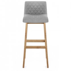 Taburete Terciopelo Roble - Colt Azul