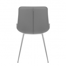 Silla Polipiel Cromo - Milano