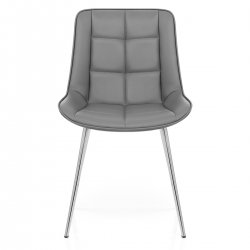 Silla Polipiel Cromo - Milano