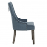 Silla Tela Madera Gris - Ascot Azul