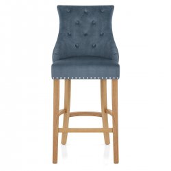 Taburete Tela Roble - Ascot Gris Oscuro