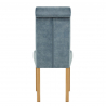 Silla Terciopelo Madera - Portland Azul