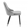 Silla Terciopelo Madera - Glam Gris