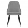 Silla Terciopelo Madera - Glam Gris