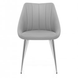 Silla Polipiel Metal - Tempo Gris Oscuro