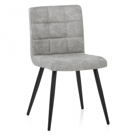 Silla Polipiel Metal - Galaxy Gris