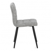 Silla Polipiel Metal - Galaxy Gris