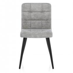 Silla Polipiel Metal - Galaxy Gris