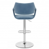 Taburete Terciopelo Cromo - Fairfield Blu