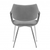 Silla Terciopelo Cromo - Fairfield Gris