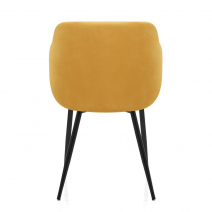 Silla Terciopelo Madera - Dakota Amarillo