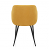 Silla Terciopelo Madera - Dakota Amarillo