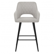 Taburete Tela Metal - Lopez Gris