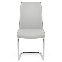 Silla Polipiel Cromo - Alder Gris