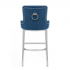 Taburete Terciopelo - Blush Azul