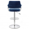 Skyline Chrome Stool Velvet