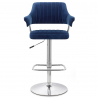 Skyline Chrome Stool Velvet