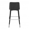 Taburete Tela Cromo - Hudson Gris