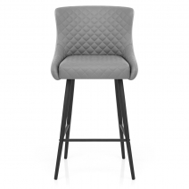 Taburete Polipiel Metal - Provence - Gris