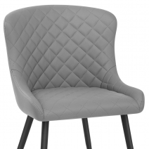 Silla Polipiel Metal - Provence Gris