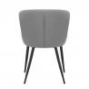 Silla Polipiel Metal - Provence Gris