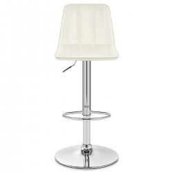 Taburete Polipiel Cromo - Pulse Negro