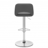 Taburete Cuero Sintético - Hugo Gris