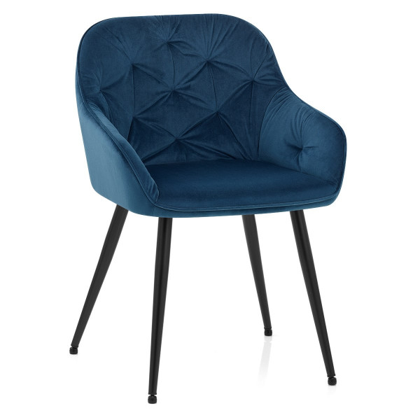 Silla Terciopelo - Henderson Azul