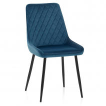 Silla Terciopelo - Chevy Azul