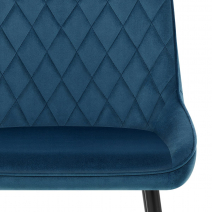 Silla Terciopelo - Chevy Azul