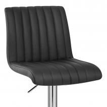 Taburete Cuero Real - Debut Negro